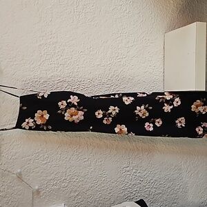 Black dress with flower design